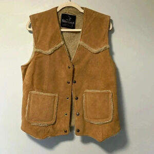 Startown made  in USA genuine shearling vest jacket